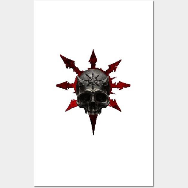 Chaos Skull Wall Art by LonelyWinters